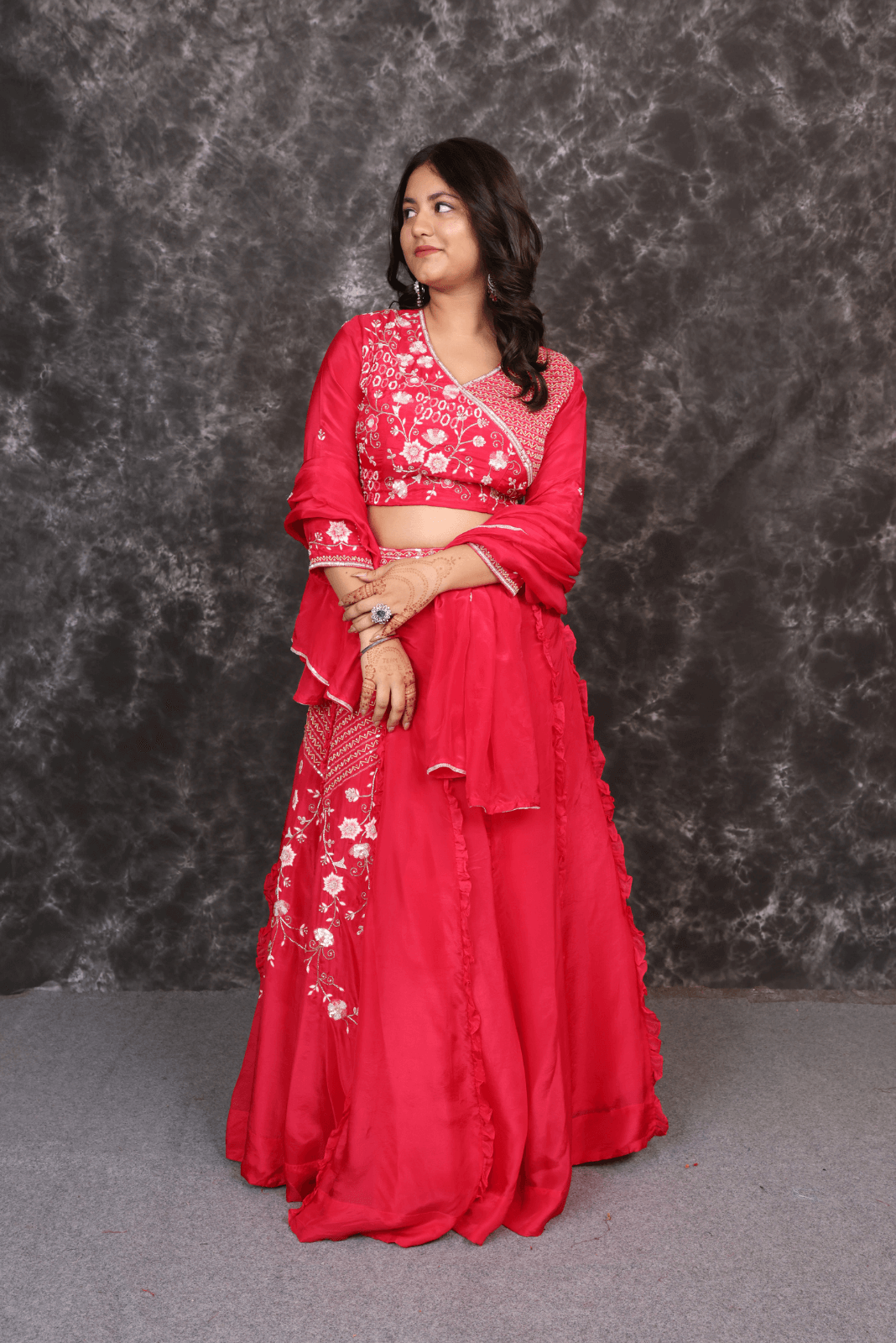 Crop top Skirt with Dupatta 1