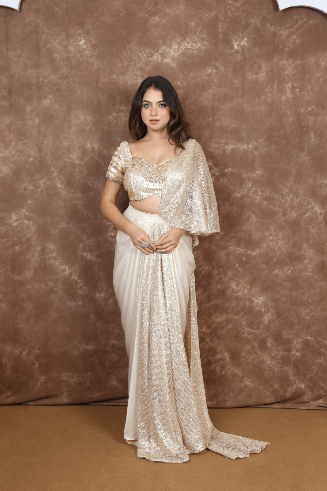 Drape Saree with embroidery 1