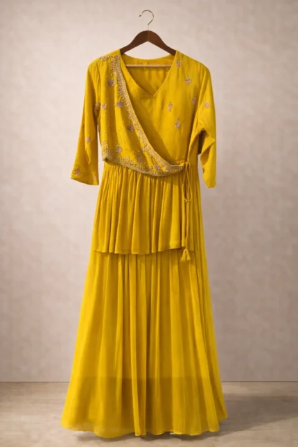 Short Kurti with Skirt & Dupatta Dress