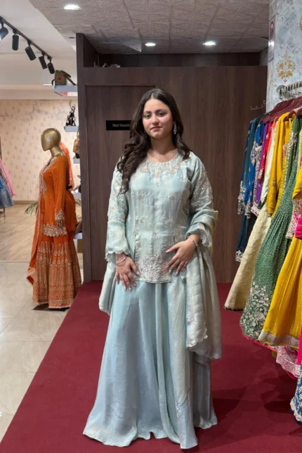 Short Kurti Skirt Set with Dupatta