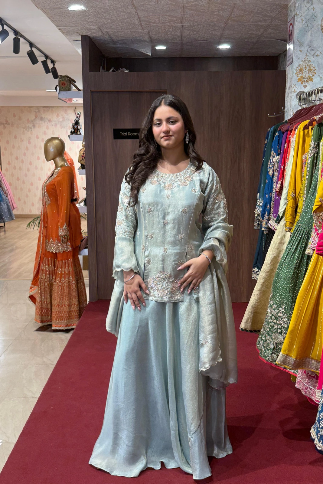 Short Kurti skirt with Dupatta Dress (2)