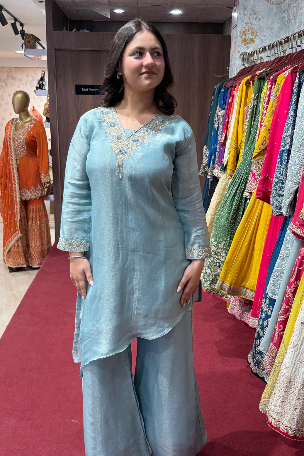 Short Kurti with plazo Dress