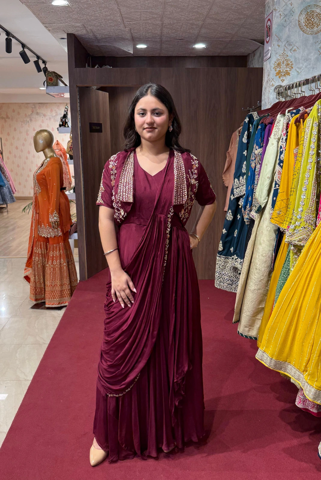 one pice Dress with jacket (4)