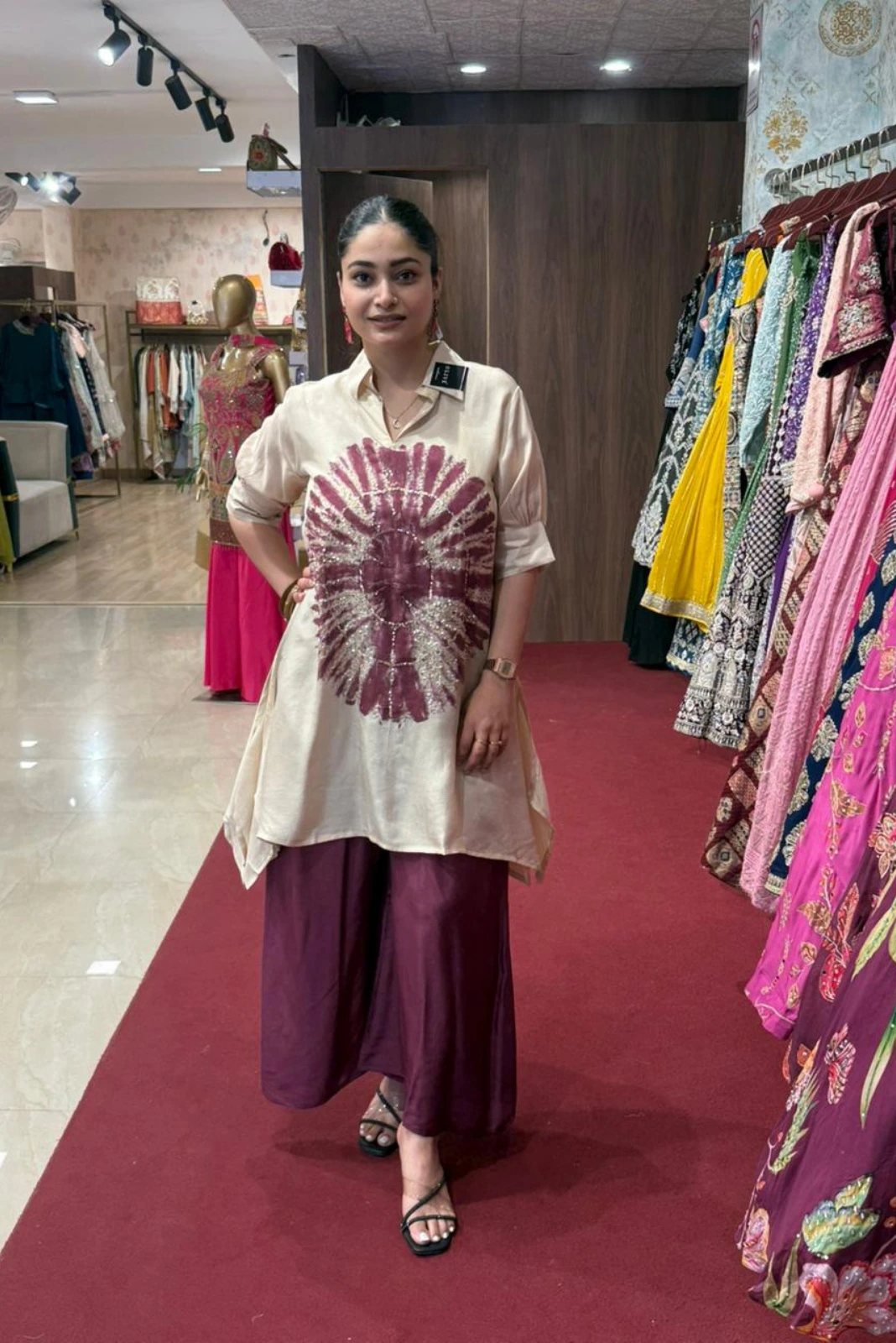 Cord set kurti & plazo