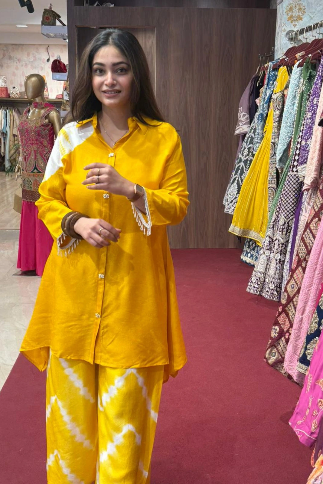 Cord set kurti with plazo