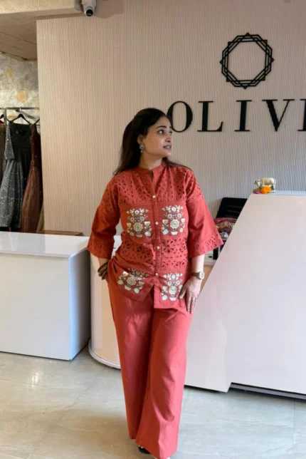 Red Kurti & Plazo Co-ord Set