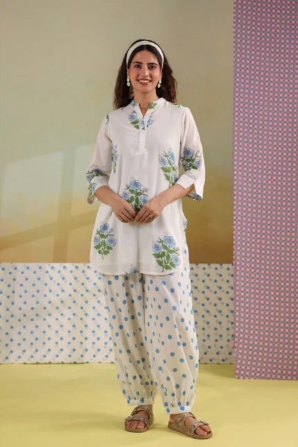 Short Kurti with Farsi Salwar