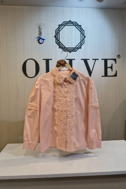 Baby Pink Embroidery Shirt