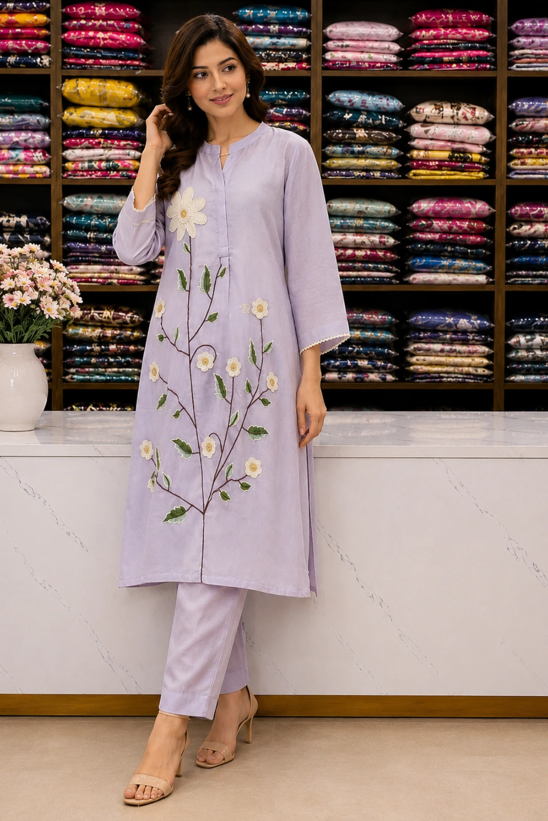 embroidery kruti with plazo (2)