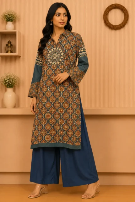Premium Crepe Ethnic Set